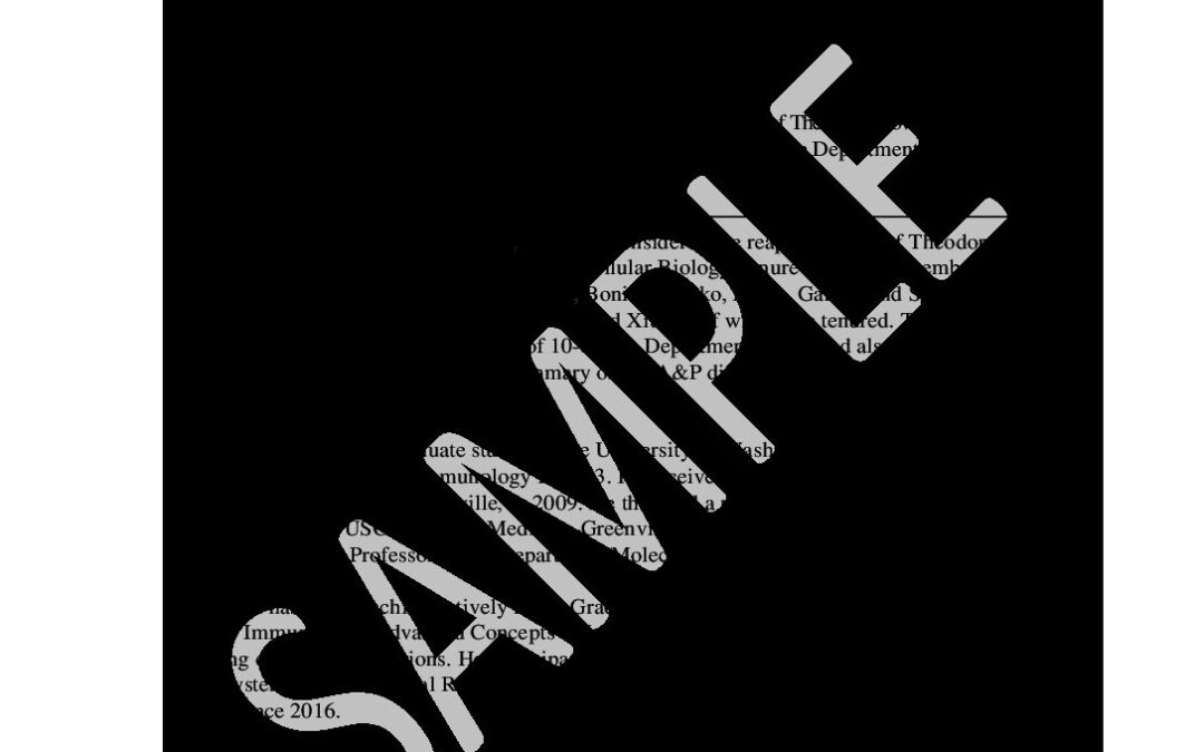 A&P/FCAP Committee Letter