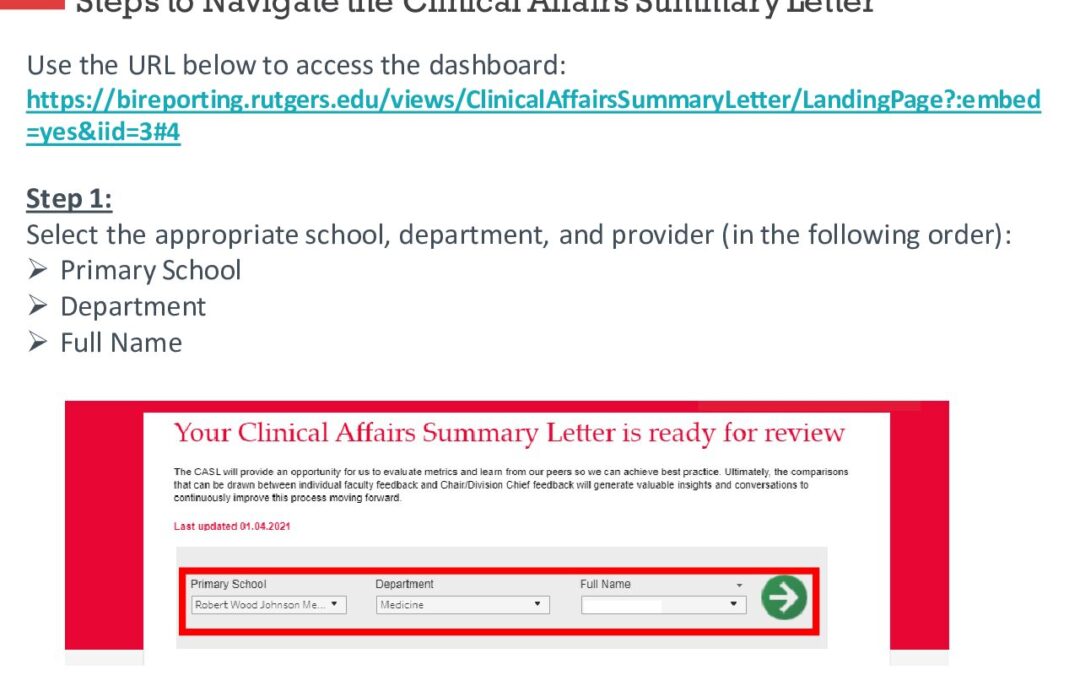 Steps to Navigate the Clinical Affairs Summary Letter