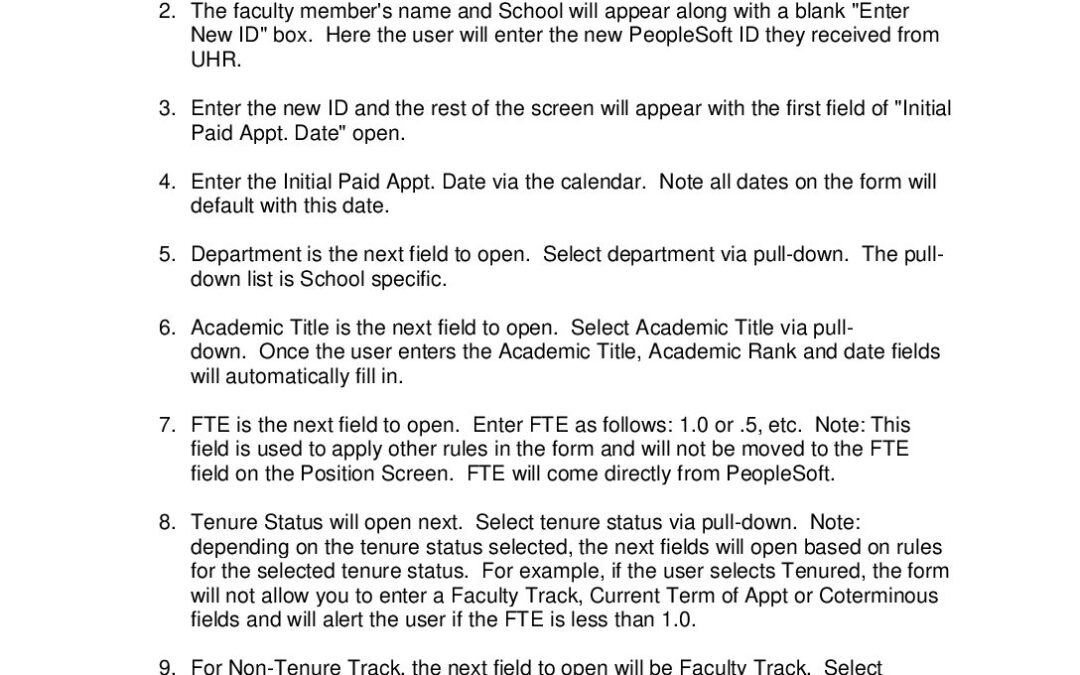 How to Change Employee ID for Paid Faculty