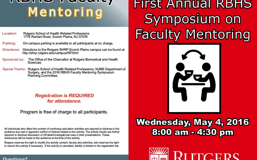 Mentoring Symposium | May 4, 2016