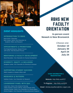 new faculty registration flyer