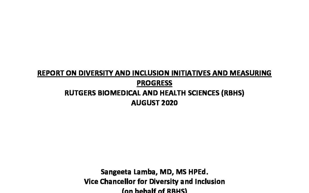Report on Diversity and Inclusion Intiatives Measuring Progress